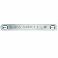 HellermannTyton 544-80102 M-Boss Marker, 3.54" Wide x 0.39" High, Stainless Steel, Silver, 500/Box