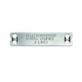 HellermannTyton 544-80202 M-Boss Marker, 3.54" Wide x 0.78" High, Stainless Steel, Silver, 500/Box