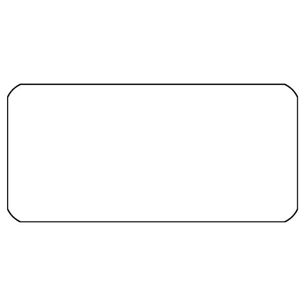 HellermannTyton 596-00242 Solar Label, Clear Laminate, UV Stable, 4.2" x 2.25", Acrylic, Clear, 50/roll