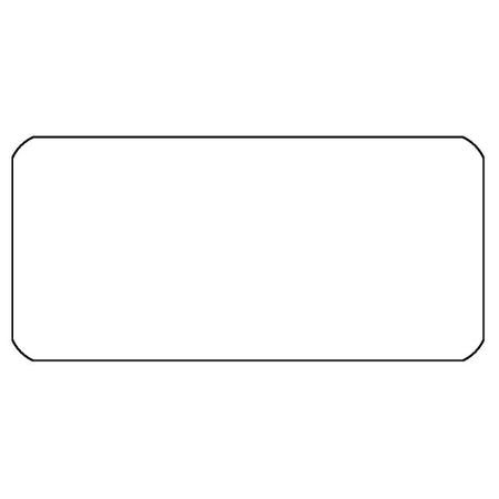 HellermannTyton 596-00242 Solar Label, Clear Laminate, UV Stable, 4.2" x 2.25", Acrylic, Clear, 50/roll