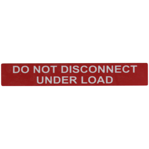 HellermannTyton 596-00244 Solar Label, Reflective, 2017 Code, DO NOT DISCONNECT UNDER LOAD, 6.5" x 1.0", VL, Red, 50/pkg