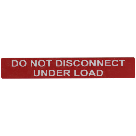 HellermannTyton 596-00244 Solar Label, Reflective, 2017 Code, DO NOT DISCONNECT UNDER LOAD, 6.5" x 1.0", VL, Red, 50/pkg