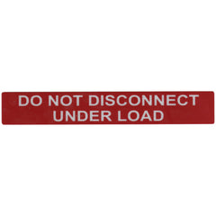 HellermannTyton 596-00244 Solar Label, Reflective, 2017 Code, DO NOT DISCONNECT UNDER LOAD, 6.5