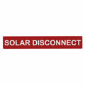 HellermannTyton 596-00246 Solar Label, Reflective, SOLAR DISCONNECT, 6.5" x 1.0", VL, Red, 50/pkg
