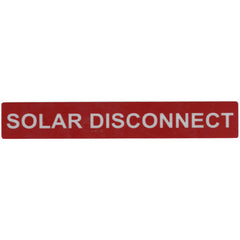 HellermannTyton 596-00246 Solar Label, Reflective, SOLAR DISCONNECT, 6.5