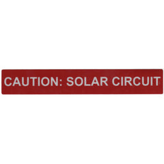 HellermannTyton 596-00247 Solar Label, Reflective, CAUTION SOLAR CIRCUIT, 6.5