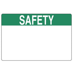 HellermannTyton 596-00371 Pre-Printed Header Label, SAFETY, 6.0