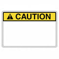 HellermannTyton 596-00425 Pre-Printed Header Label, CAUTION, 3.0" x 2.0", PET, Yellow, 250/roll