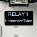 HellermannTyton 596-00507 Foam Nameplate, Rectangular, 2.0" x 1.0", PET, Black, 500/roll