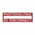 HellermannTyton 596-00854 Solar Label, Printable, 2017 Code, PHOTOVOLTAIC DC DISCONNECT, 3.75" x 1.0", PET, Red, 10/pkg