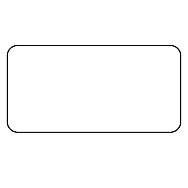 HellermannTyton 596-73833 Thermal Transfer Labels, High-Bond Adhesive, 2.0" x 1.0", Polyester, White, 3000/roll