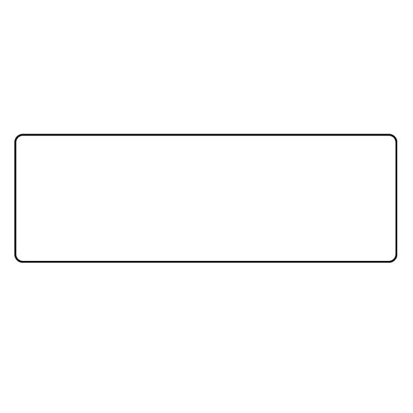 Hellermanntyton 596-73834 Thermal Transfer Labels, High-Bond Adhesive, 3.0" x 1.0", Polyester, White, 3000/roll