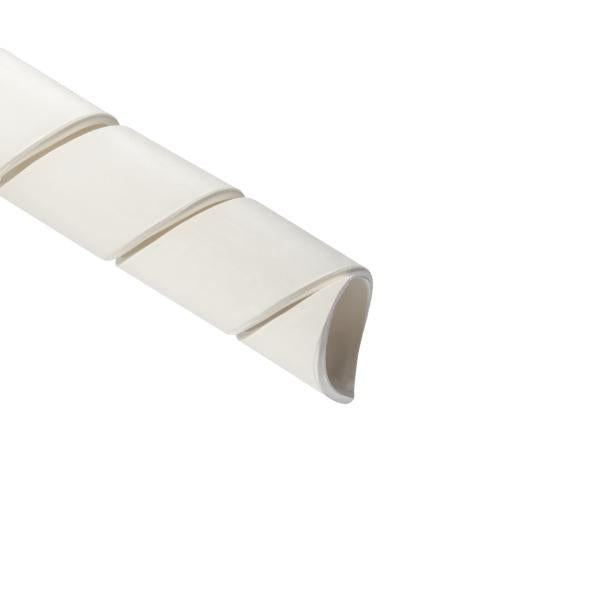 HellermannTyton 5FRP9C Spiralwrap Protective Sheathing, 1" Diameter, PE-FR, Natural, 100 ft/roll