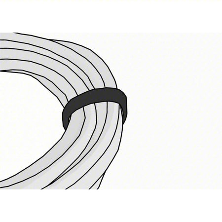 VELCRO BRAND Hook-and-Loop Cable Tie Roll: 75 ft Lg, 2 in Wd, 29 lb Tensile Strength, Black