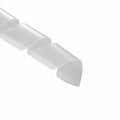HellermannTyton 5P9C Spiralwrap Protective Sheathing, 1" Diameter, PTFE, Natural, 100 ft/roll