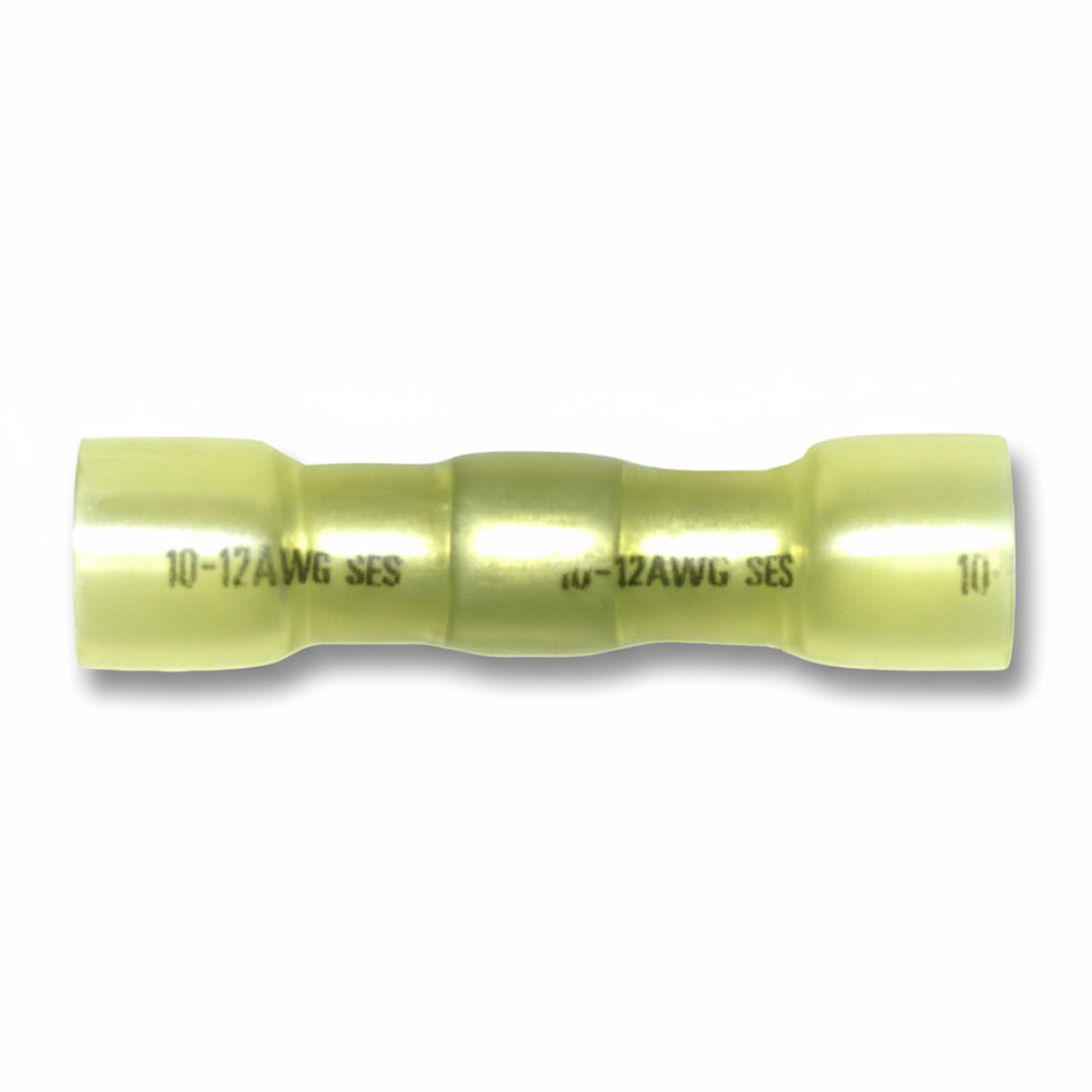 Haines Enterprises, Inc. - Heat Shrink Seamless Butt Connector In Yellow 12 10 Awg 100 Pack 386252 Haines Enterprises, Inc. - Heat Shrink Seamless Butt Connector In Yellow 12 10 Awg 100 Pack 386252