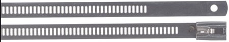 Thomas & Betts TYS12-470C 12" Multi-Lok Self-Locking UV Coated Stainless Steel Cable Ties 100/Bag