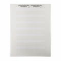 HellermannTyton TAG52L-105 Laser Tag Label, Self-Laminating, 2.0" x .47" x 1.33", 21 Per Sheet, PET, White, 1000/pkg