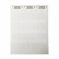 HellermannTyton TAG9L-105 Laser Print Label, Self-Laminating, 1.0" x .75" x 2.25", 28 Per Sheet, PET, White, 1000/pkg
