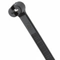 Thomas & Betts TYC525MX 8" 35lb Ultraviolet Resistant Black Cable Ties 100/Bag