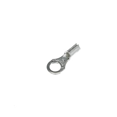 Sta-Kon Non-Insulated Ring Terminal, 18-14 AWG, #10 Stud, Metallic, 1000 Pack