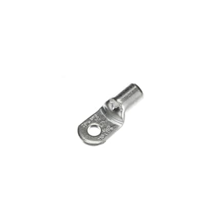 Sta-Kon Non-Insulated Ring Terminal, 2.00 AWG, #1 Stud, Metallic, 100 Pack