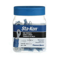 Sta-Kon Nylon Insulated Ring Terminal, 18-14 AWG, 1/4 in Stud, Blue, 100 Pack