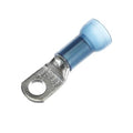 Sta-Kon Nylon Insulated Ring Terminal, 6.00 AWG, 1/4 in Stud, Blue, 20 Pack