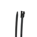 HellermannTyton T40I0M4 Standard Cable Tie, 11.6" Long, UL Rated, 40lb Tensile Strength, PA66, Black, 1000/pkg
