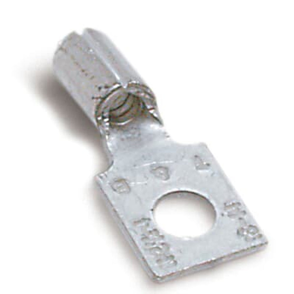 Sta-Kon Non-Insulated Ring Terminal, 16-14 AWG, #6 Stud, Metallic, 1000 Pack