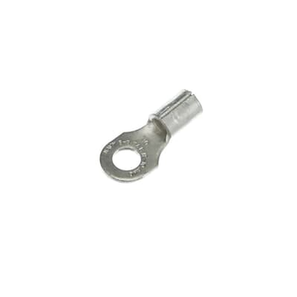 Sta-Kon Non-Insulated Ring Terminal, 12-10 AWG, #10 Stud, Metallic, 250 Pack