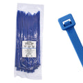 11" 50lb Fluorescent Blue Cable Ties 100/bag Part # C11-50-Flo Blue