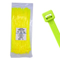 11" 50lb Fluorescent Green Cable Ties 100/bag Part # C11-50-Flo Green