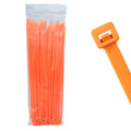 14" 120lb Fluorescent Orange Cable Ties 100/bag Part # C14-120-Flo Orange