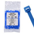 4" 18lb Blue Cable Ties 100/bag Part # C4-18-Blue