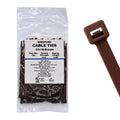 4" 18lb Brown Cable Ties 100/bag Part # C4-18-Brown