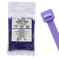 4" 18lb Purple Cable Ties 100/bag Part # C4-18-Purple