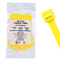 4" 18lb Yellow Cable Ties 100/bag Part # C4-18-Yellow