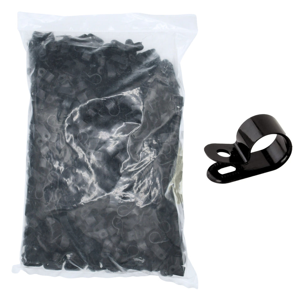 1/2" Black Heavy Duty Cable Clamp 1/2" wide, 1000/bag, CC5-1/2-0M