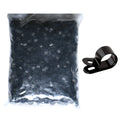 Black Cable Clamp 3/4" closed, 1/2" wide 500/bag Part #CC5-3/4-0D
