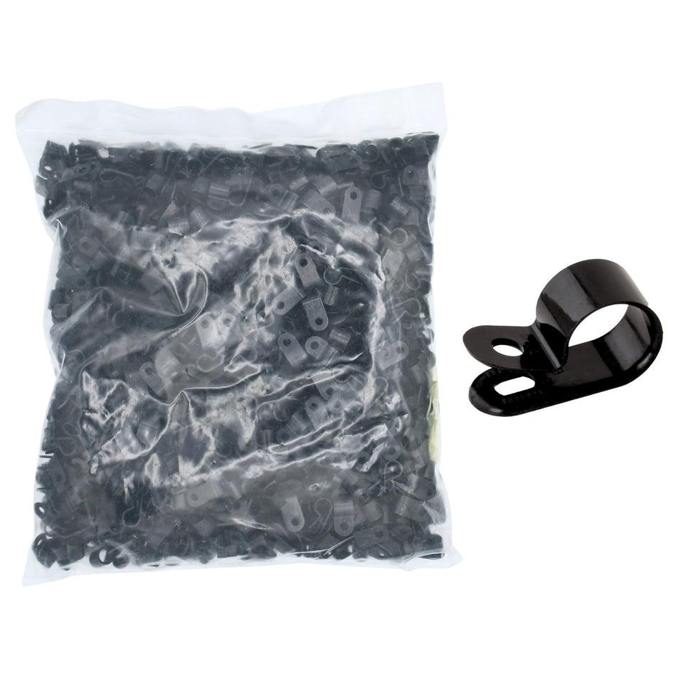 5/16" Black Heavy Duty Cable Clamp 1/2" wide, 1000/bag, CC5-5/16-0M