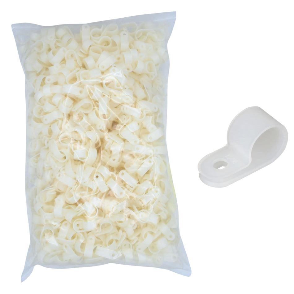 5/8" Natural Cable Clamp , 1/2" wide 1000/bag CC5-5/8-9M