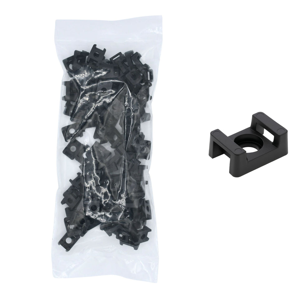 Saddle Support Mounting Base UV Black #1/4" Screw 100/bag Part # CTM25-0C