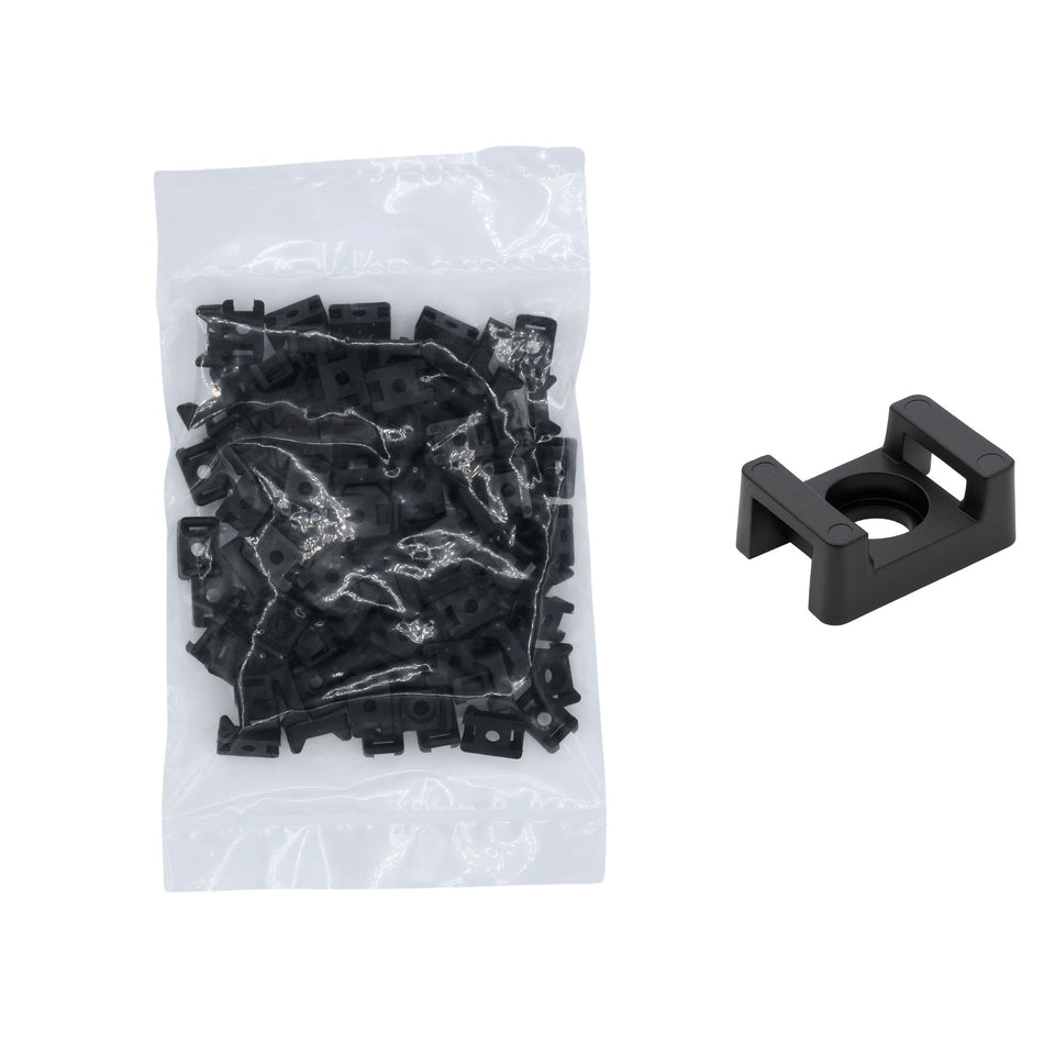 Saddle Support Mounting Base UV Black #6 Screw 100/bag Part # CTM6-0C