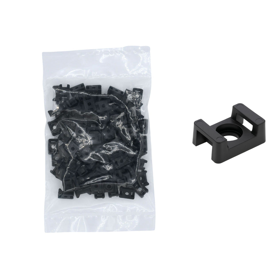 Saddle Support Mounting Base UV Black #8 Screw 100/bag Part #CTM8-0C