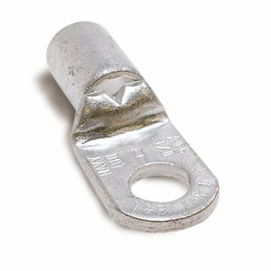 Sta-Kon Non-Insulated Ring Terminal, 8 AWG, #3 Stud, Metallic, 200 Pack