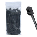 12" 50lb Black Double Loop Cable Ties 100/bag Part #DL12-50-0C