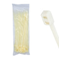 12" 50lb Natrual Double Loop Cable Ties / Zip Ties 100/bag Part #DL12-50-9C