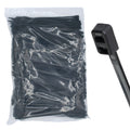 14" 50lb Black Double Loop Cable Ties 1000/bag