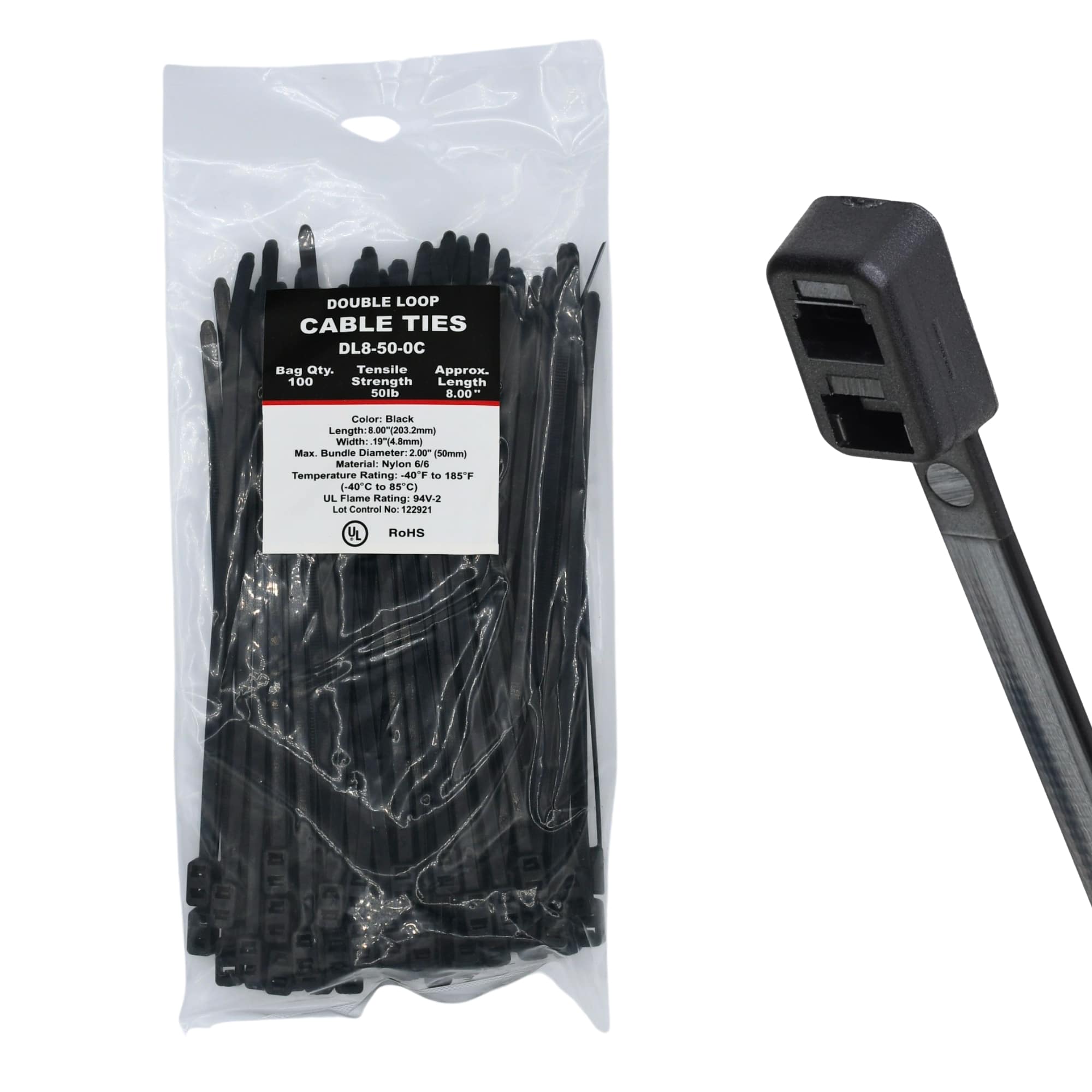 Double Loop Cable Ties | Double Loop Zip Ties - Cable Ties Unlimited
